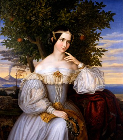 Heiratsporträt von Charlotte de Rothschild von Moritz Daniel Oppenheim